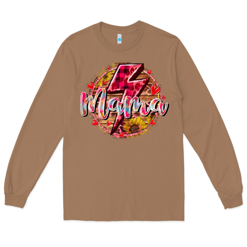 Mama Lighting Bolt Long Sleeve Tee by RacoonDesign | Teevron