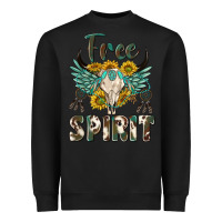 Black western boho free spirit Heavyweight Sweatshirt - texasbilliewilder