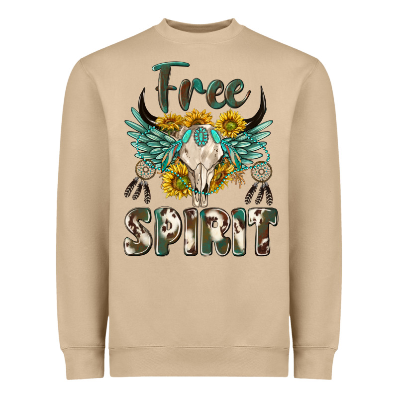 Western Boho Free Spirit Heavyweight Sweatshirt by texasbilliewilder | Teevron