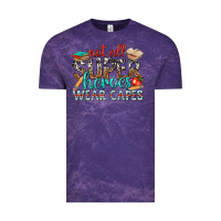 Cloud Purple not all superheroes wear capes with books Vintage Tee - texasbilliewilder