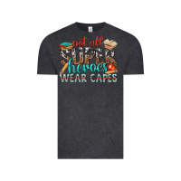 Vintage Black not all superheroes wear capes with books Vintage Tee - texasbilliewilder