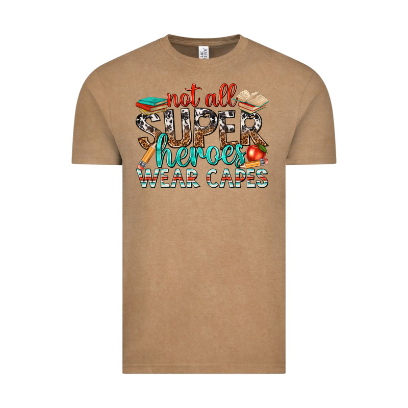 Not All Superheroes Wear Capes With Books Vintage Tee by texasbilliewilder | Teevron