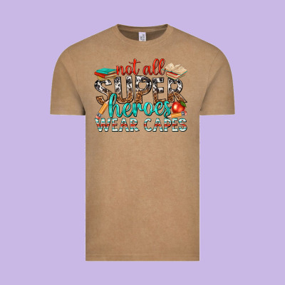 Not All Superheroes Wear Capes With Books Vintage Tee Designed By Texasbilliewilder