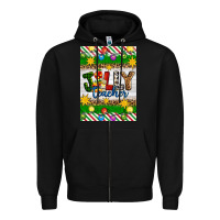 Black Christmas jolly teacher Zipper Hoodie - Artiststas