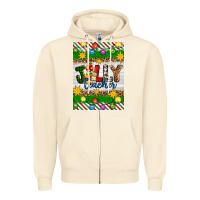 Sandshell Christmas jolly teacher Zipper Hoodie - Artiststas