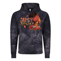 Cloud Black Just blessed afro woman with roses Vintage Hoodie - RanaPortraitStore