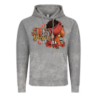 Cloud Rock Just blessed afro woman with roses Vintage Hoodie - RanaPortraitStore