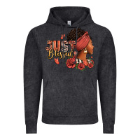 Vintage Black Just blessed afro woman with roses Vintage Hoodie - RanaPortraitStore