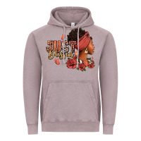 Vintage Zinc Just blessed afro woman with roses Vintage Hoodie - RanaPortraitStore