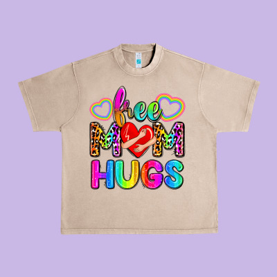 Free Mom Hugs Urban Heavy Tee Designed By Zillion Design Studio