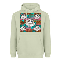 Matcha Western Ragdoll Cat Heavyweight Hoodie - LillyAllenDesigns