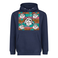 Navy Western Ragdoll Cat Heavyweight Hoodie - LillyAllenDesigns