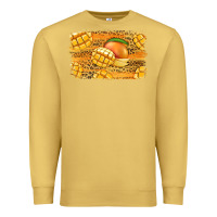 Antique Gold Mango Background Premium Sweatshirt - Jasminsmagicworld