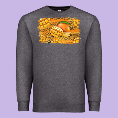 Mango Background Premium Sweatshirt Designed By Jasminsmagicworld