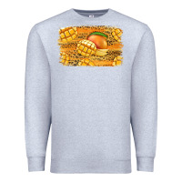 Heather Grey Mango Background Premium Sweatshirt - Jasminsmagicworld