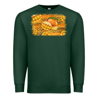 Sports Green Mango Background Premium Sweatshirt - Jasminsmagicworld