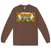 Chestnut american mason jar sunflower license plate Long Sleeve Tee - HRA Design Shop