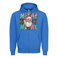 True Royal merry merry merry Zipper Hoodie - AdoDesignShop