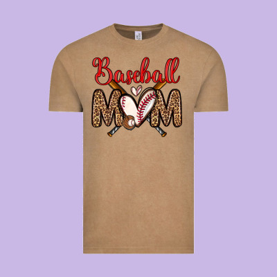 Baseball Mom Vintage Tee Designed By Zillion Design Studio