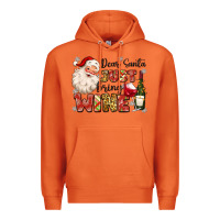 Carrot dear santa just bring wine Premium Hoodie - MaliasSmallBusiness