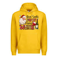 Lemon dear santa just bring wine Premium Hoodie - MaliasSmallBusiness
