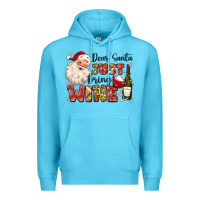 Dear Santa Just Bring Wine Premium Hoodie | Teevron