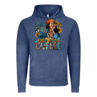 Vintage Denim Just a girl who loves coffee Vintage Hoodie - RanaPortraitStore
