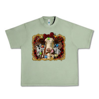 Oil Green heifer cow christmas western background Urban Heavy Tee - RanaPortraitStore