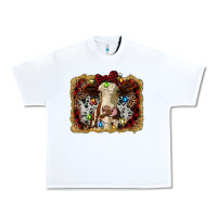 White heifer cow christmas western background Urban Heavy Tee - RanaPortraitStore