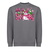 Storm pink christmas let it snow Heavyweight Sweatshirt - Zillion Design Studio