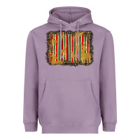 Lavender christmas reindeers leopard background Heavyweight Hoodie - BarkalooDesign