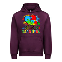 Mauve Wine different is beautiful Urban Hoodie - Artiststas