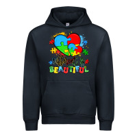 Navy different is beautiful Urban Hoodie - Artiststas