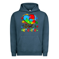 Pigment Midnight Navy different is beautiful Urban Hoodie - Artiststas