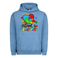 Pigment Pebble Blue different is beautiful Urban Hoodie - Artiststas