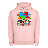 Pigment Salmon different is beautiful Urban Hoodie - Artiststas