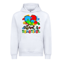 White different is beautiful Urban Hoodie - Artiststas