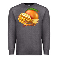 Charcoal Heather Mango Tropical Summer Premium Sweatshirt - Jasminsmagicworld