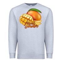 Heather Grey Mango Tropical Summer Premium Sweatshirt - Jasminsmagicworld