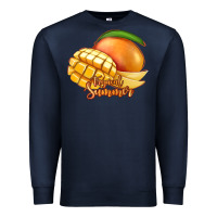 Navy Mango Tropical Summer Premium Sweatshirt - Jasminsmagicworld