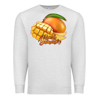 Oatmeal Heather Mango Tropical Summer Premium Sweatshirt - Jasminsmagicworld