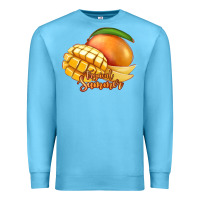 Ocean Blue Mango Tropical Summer Premium Sweatshirt - Jasminsmagicworld