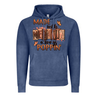 Vintage Denim Made with melanin always poppin' Vintage Hoodie - RanaPortraitStore