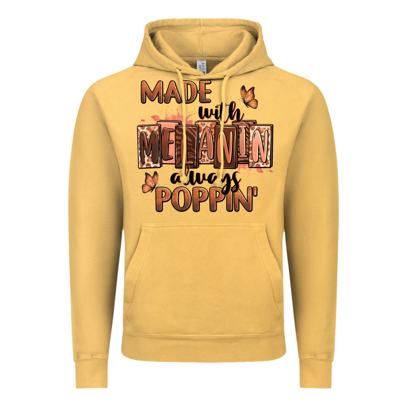 Made With Melanin Always Poppin' Vintage Hoodie by RanaPortraitStore | Teevron