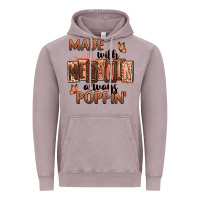 Vintage Zinc Made with melanin always poppin' Vintage Hoodie - RanaPortraitStore
