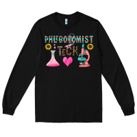 Black phlebotomist tech Long Sleeve Tee - CowhideDigitalArt