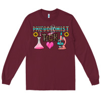 Burgundy phlebotomist tech Long Sleeve Tee - CowhideDigitalArt