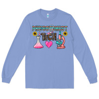Colony Blue phlebotomist tech Long Sleeve Tee - CowhideDigitalArt