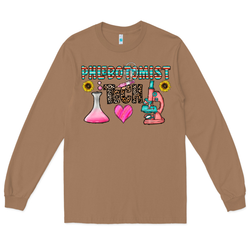 Phlebotomist Tech Long Sleeve Tee by CowhideDigitalArt | Teevron