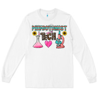 White phlebotomist tech Long Sleeve Tee - CowhideDigitalArt